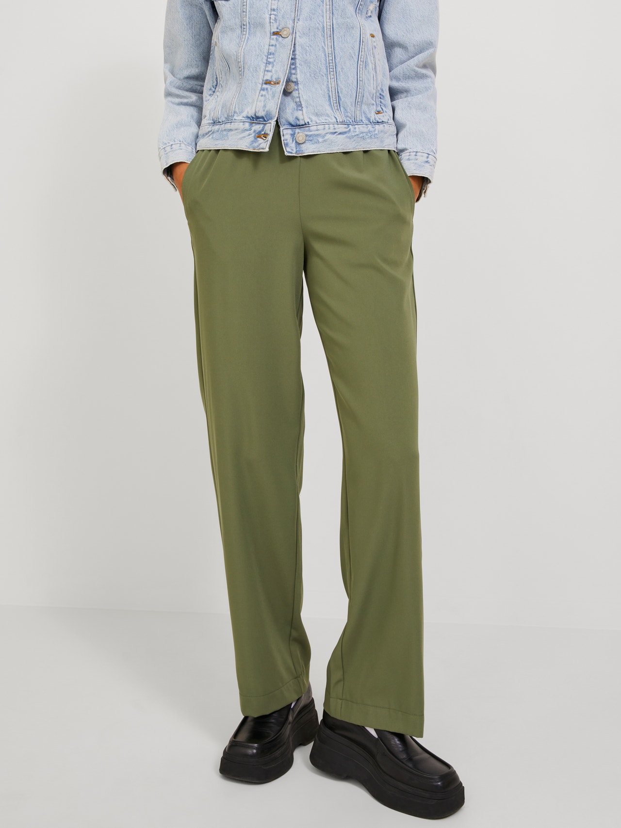 JJXX JXPOPPY Classic trousers -Four Leaf Clover - 12200751