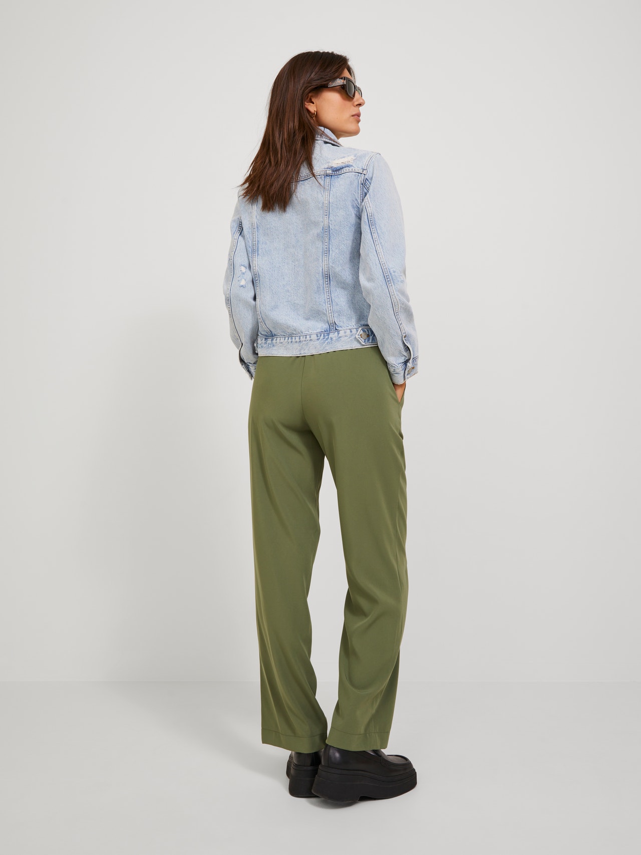 JJXX JXPOPPY Classic trousers -Four Leaf Clover - 12200751