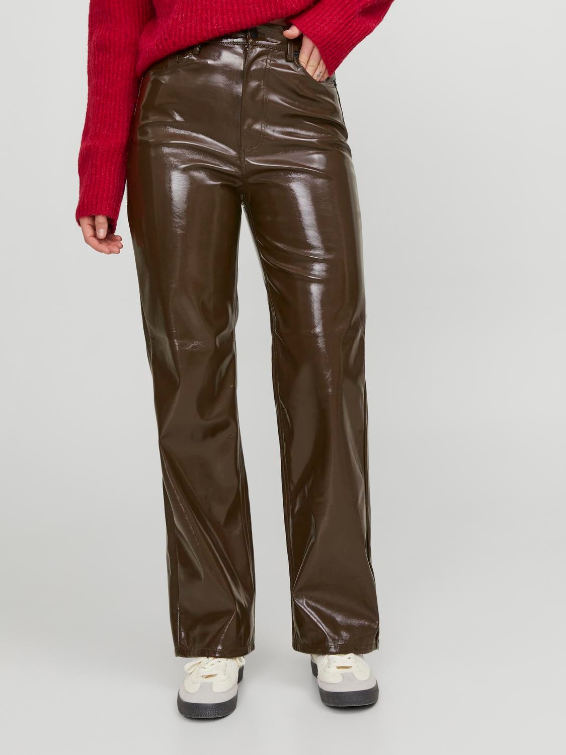 Pantalon cigarette best sale simili cuir