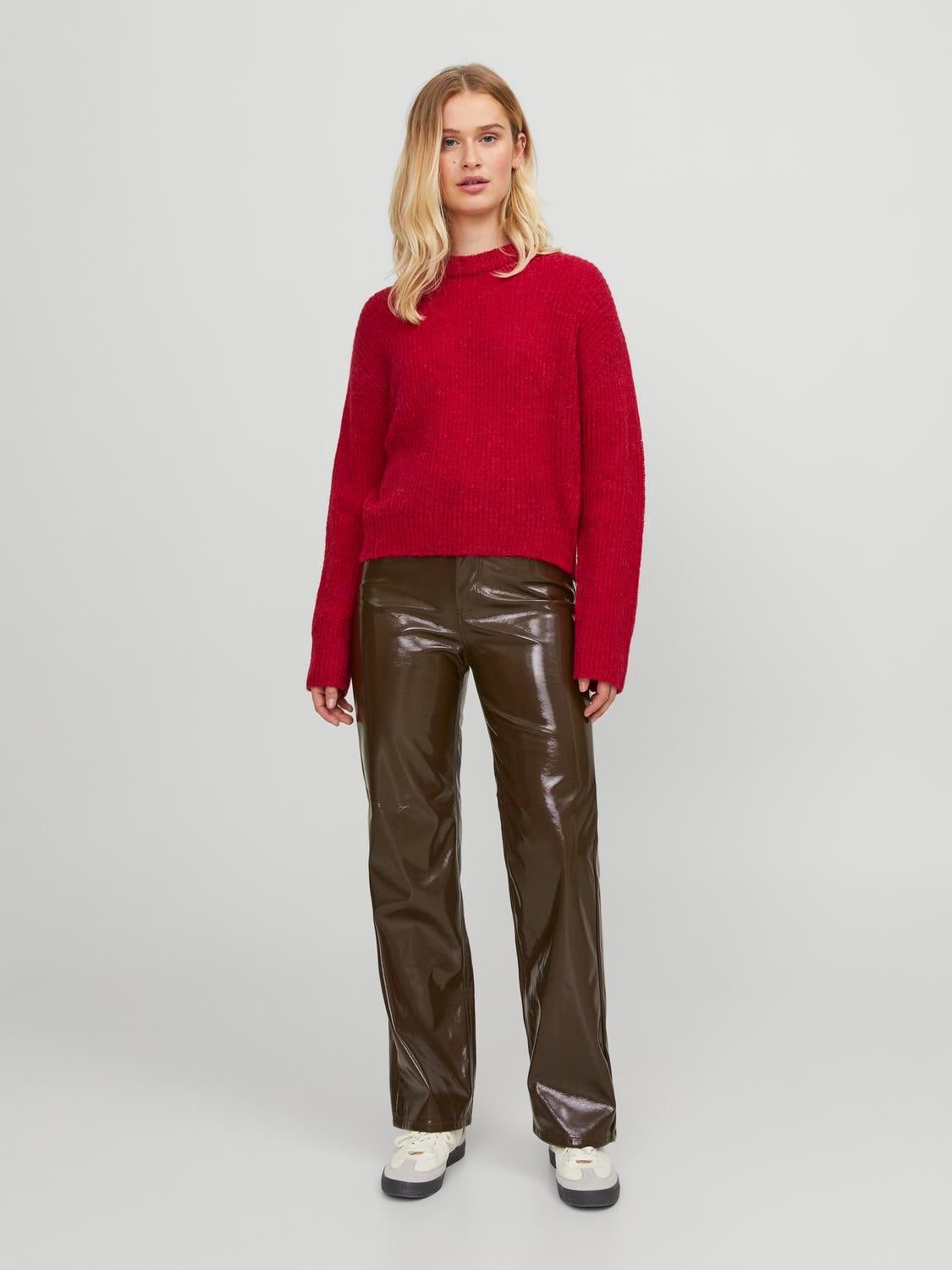 Pantalon simili best sale cuir rouge zara