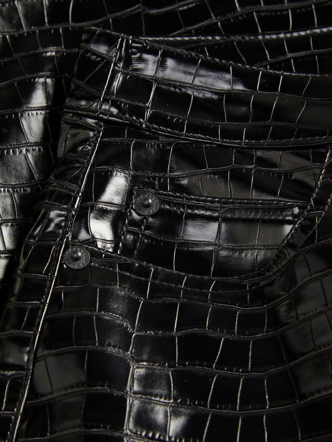 JJXX JXKENYA Spodnie ze sztucznej skóry -Black - 12201557