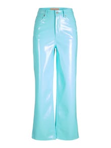 JJXX JXKENYA Dirbtinės odos kelnės -Aruba Blue - 12201557
