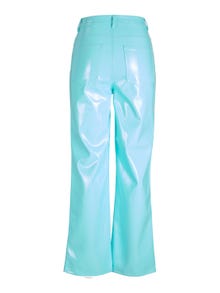 JJXX Παντελόνι Slim Straight Fit Παντελόνι από συνθετικό δέρμα -Aruba Blue - 12201557