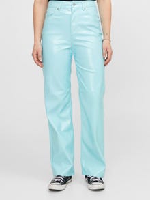 JJXX JXKENYA Faux leather trousers -Aruba Blue - 12201557