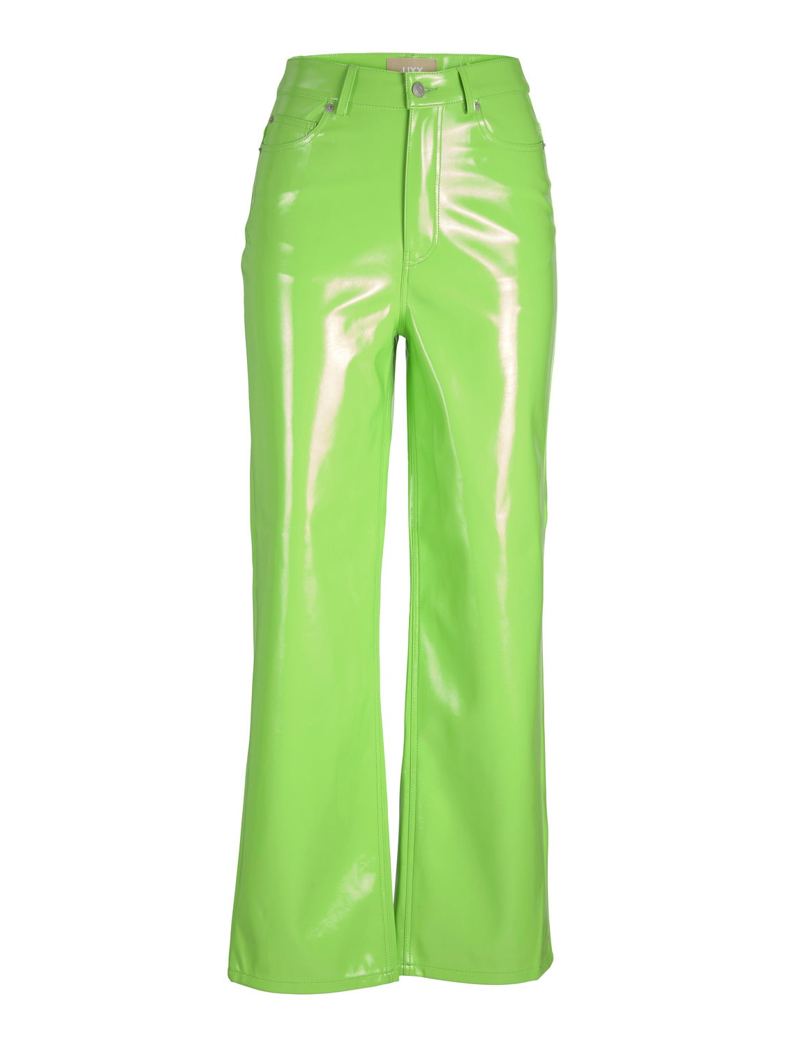 Lime green sales leather pants