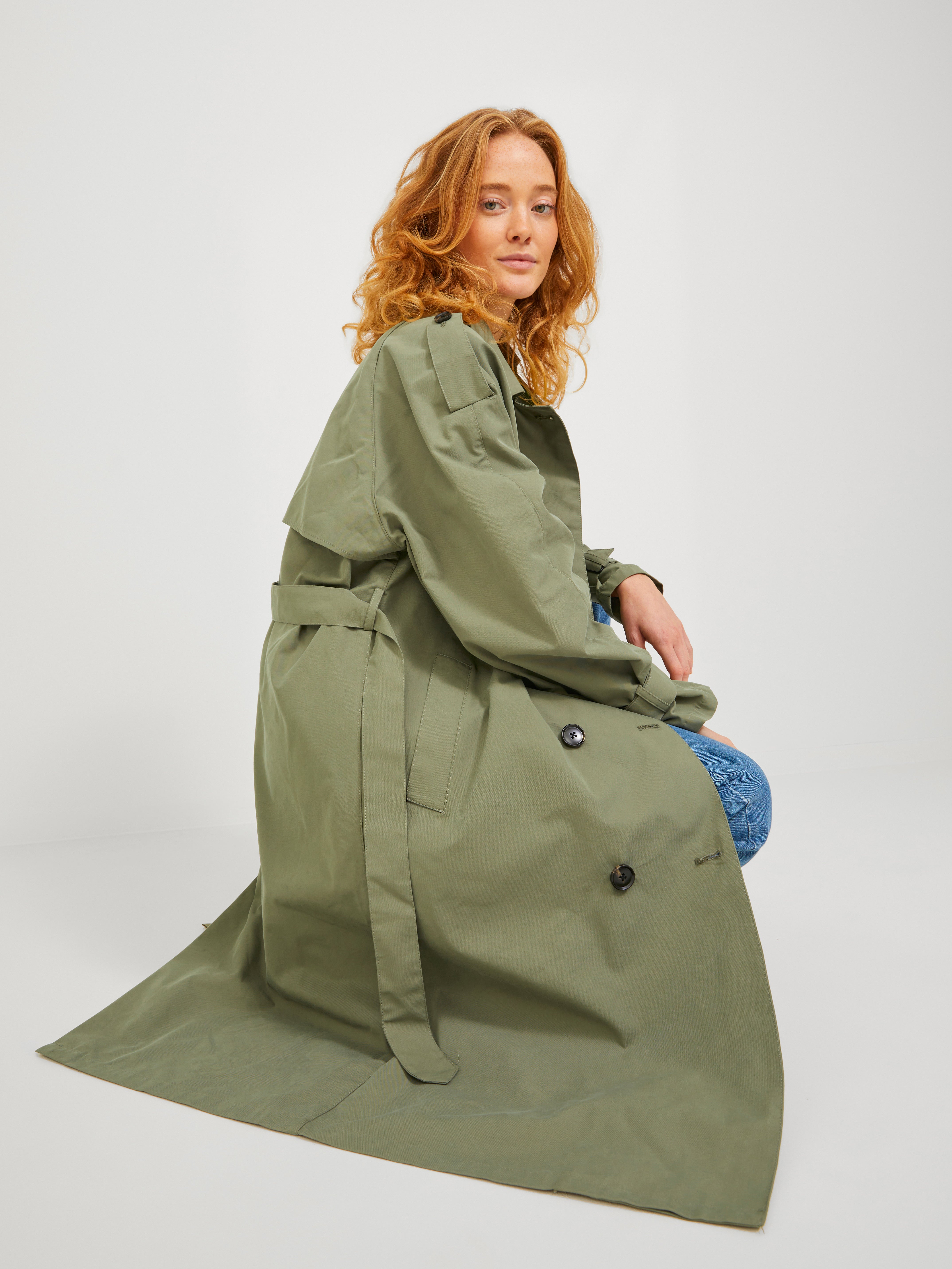 Jack jones green on sale coat