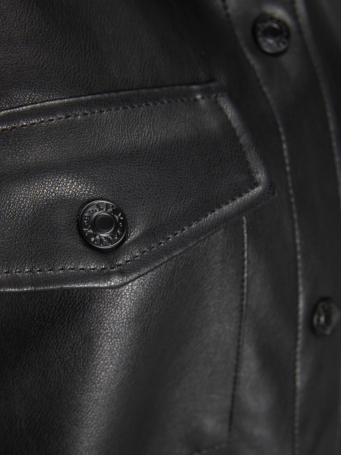 JJXX JXLUNA Faux leather shirt -Black - 12204642