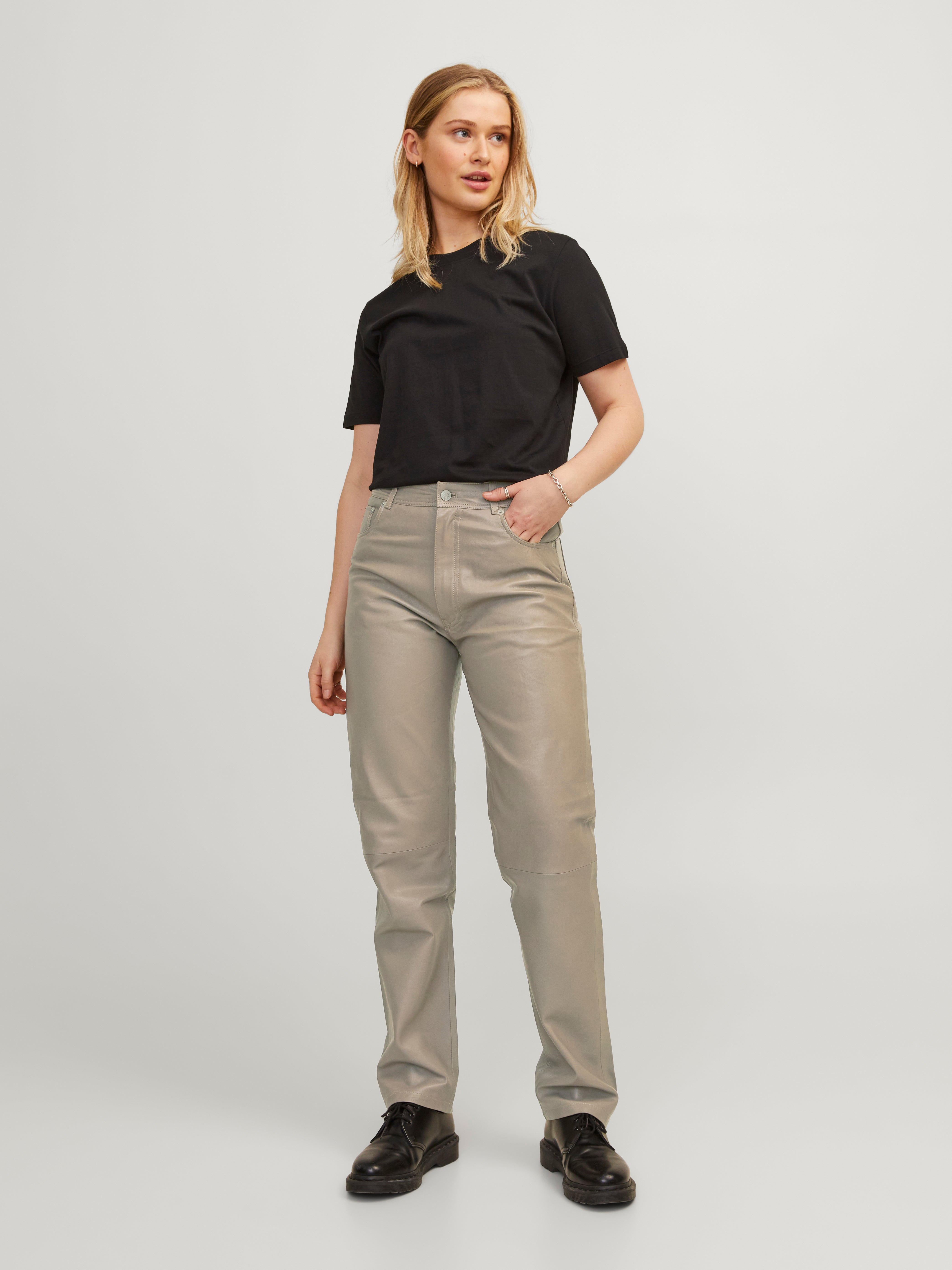 JXGRACE Leather trousers