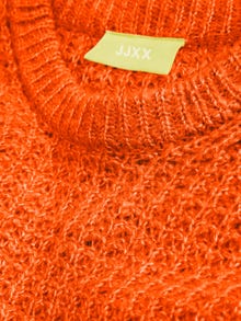 JJXX JXCAMILLA Gebreide trui met ronde hals -Red Orange - 12205686