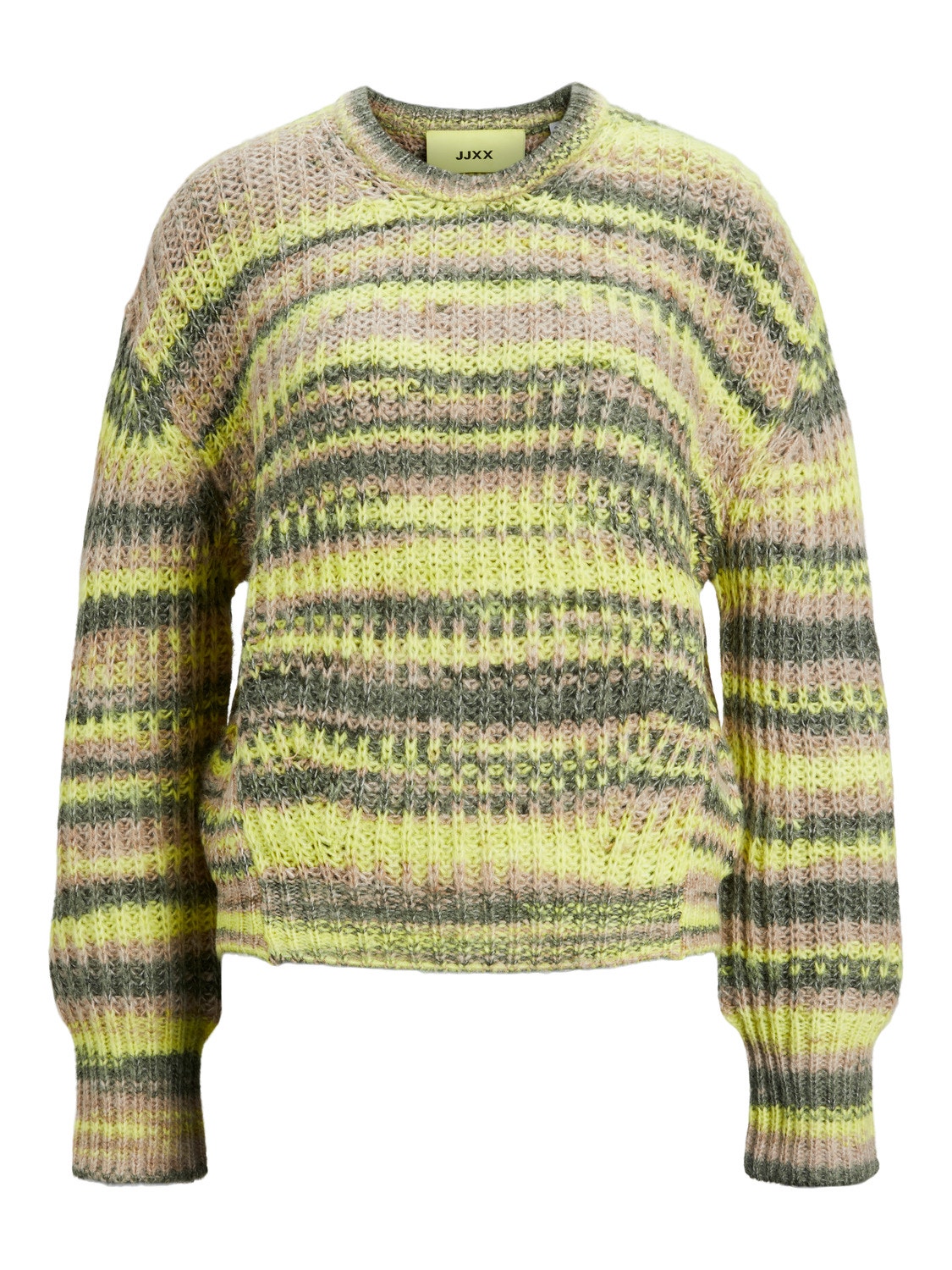JJXX JXSIMONE Sweter z dzianiny z okrągłym dekoltem -Limeade - 12207206