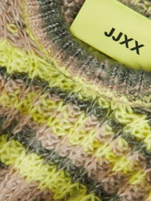 JJXX JXSIMONE Strikkegenser med rund hals -Limeade - 12207206