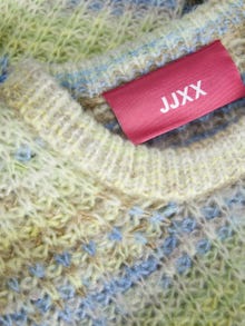 JJXX JXSIMONE Sweter z dzianiny z okrągłym dekoltem -Elfin Yellow - 12207206