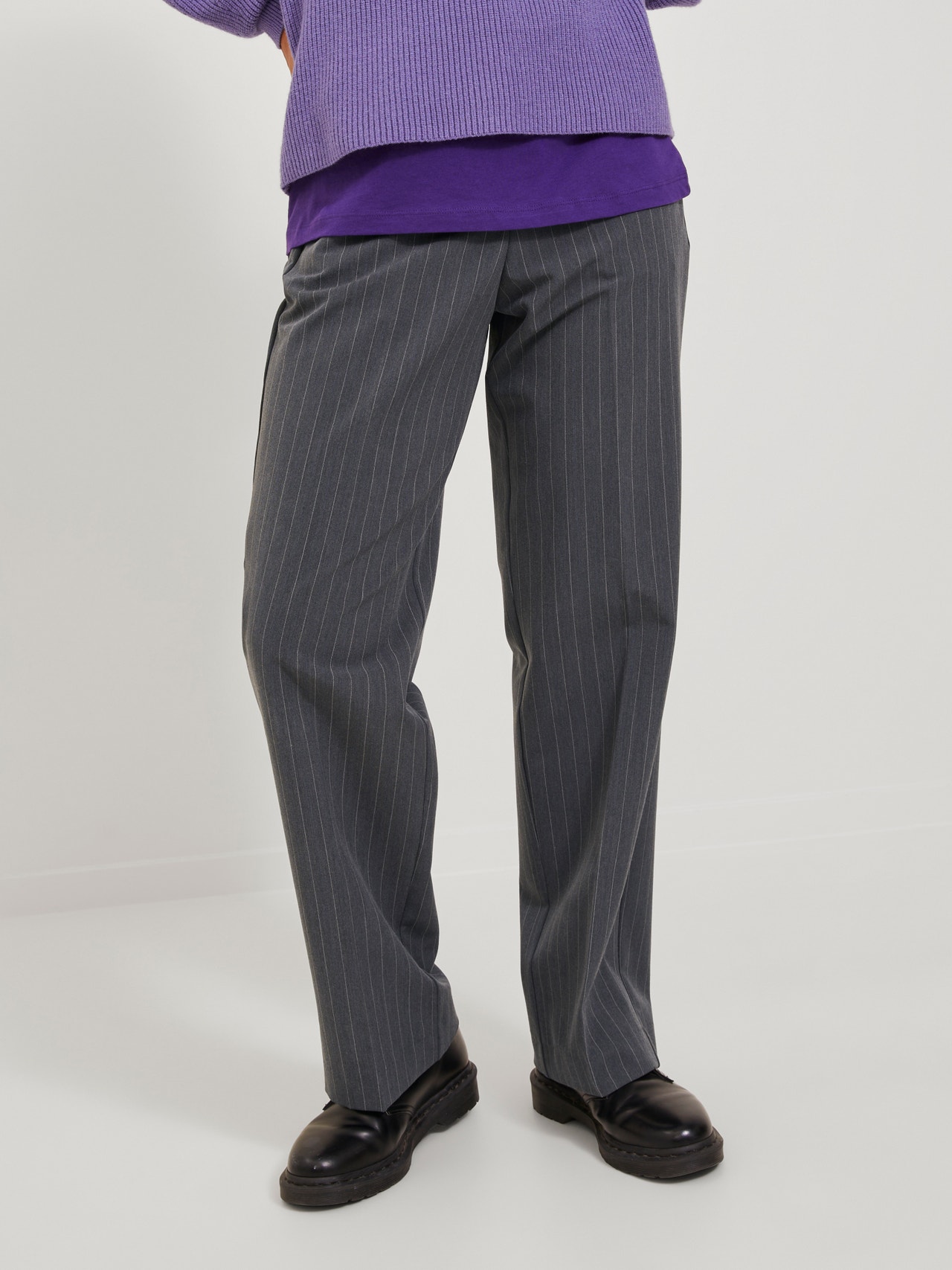 JJXX JXMARY Classic trousers -Dark Grey Melange - 12209070