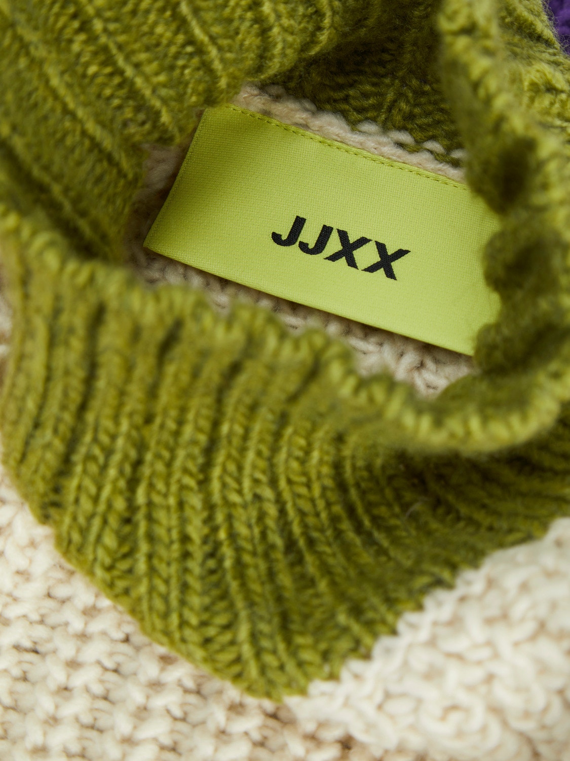 JJXX JXKELVY Meeskonnakaelusega džemper -Bone White - 12213690