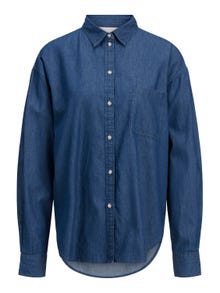 JJXX JXJAMIE Avslappnad skjorta -Medium Blue Denim - 12214025