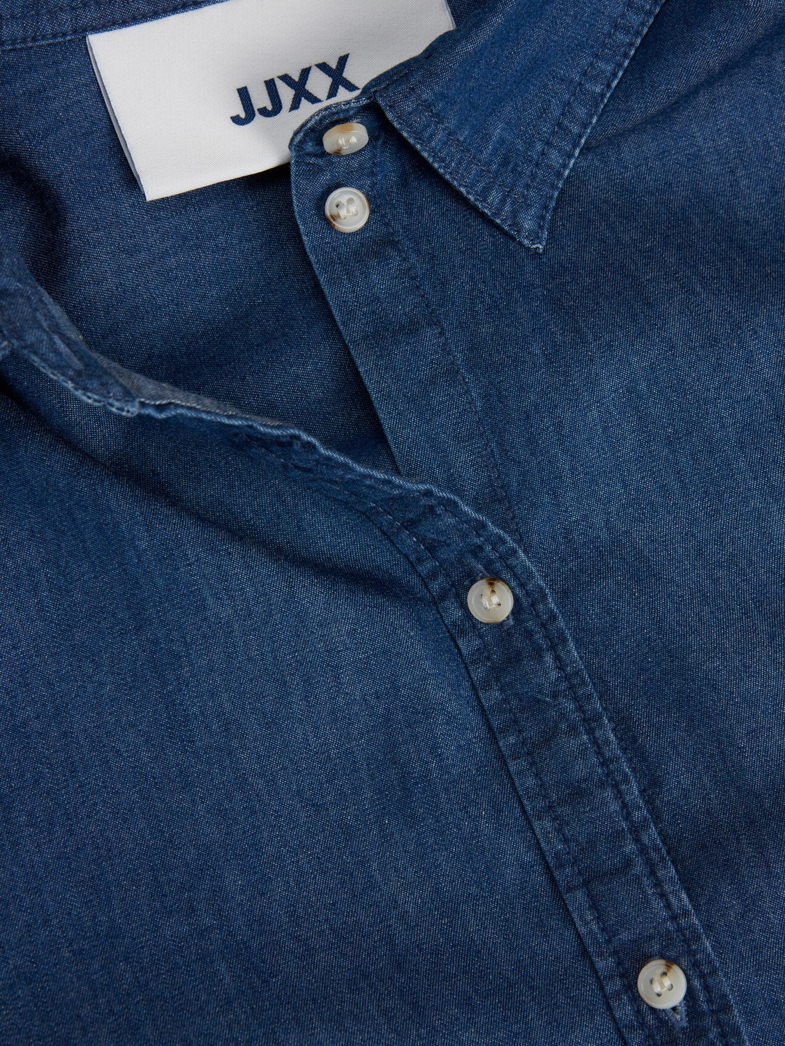 JJXX JXJAMIE Avslappnad skjorta -Medium Blue Denim - 12214025