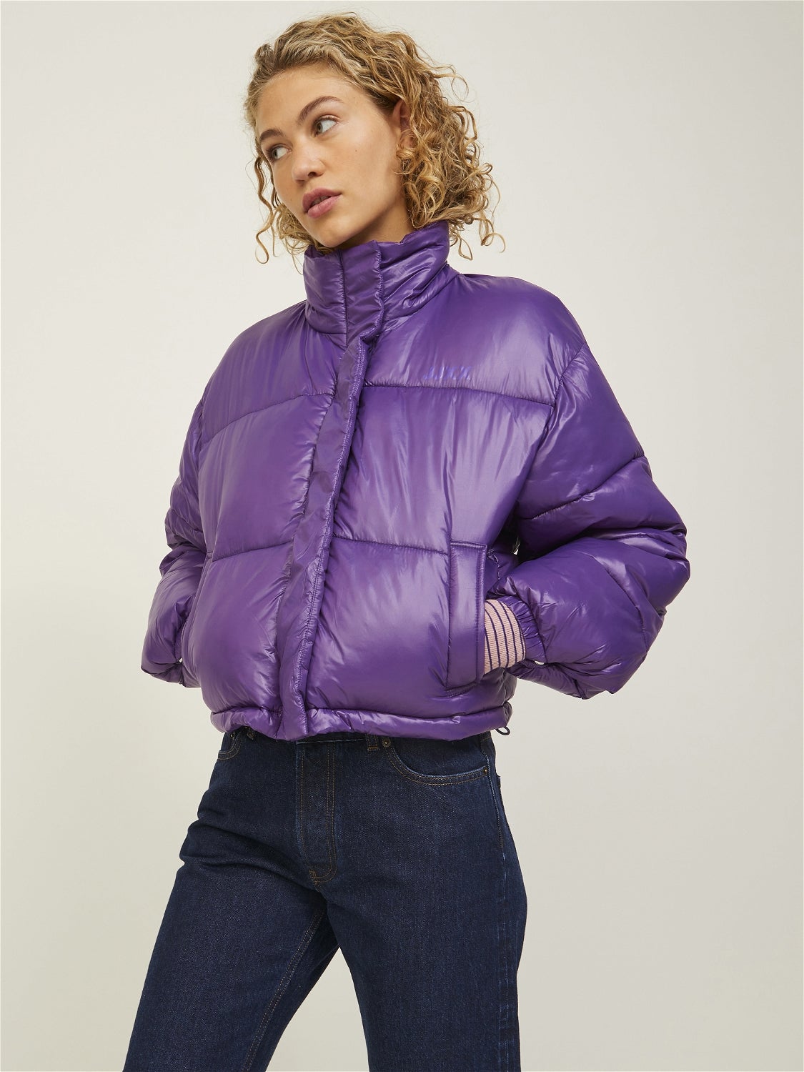 Bershka purple outlet jacket