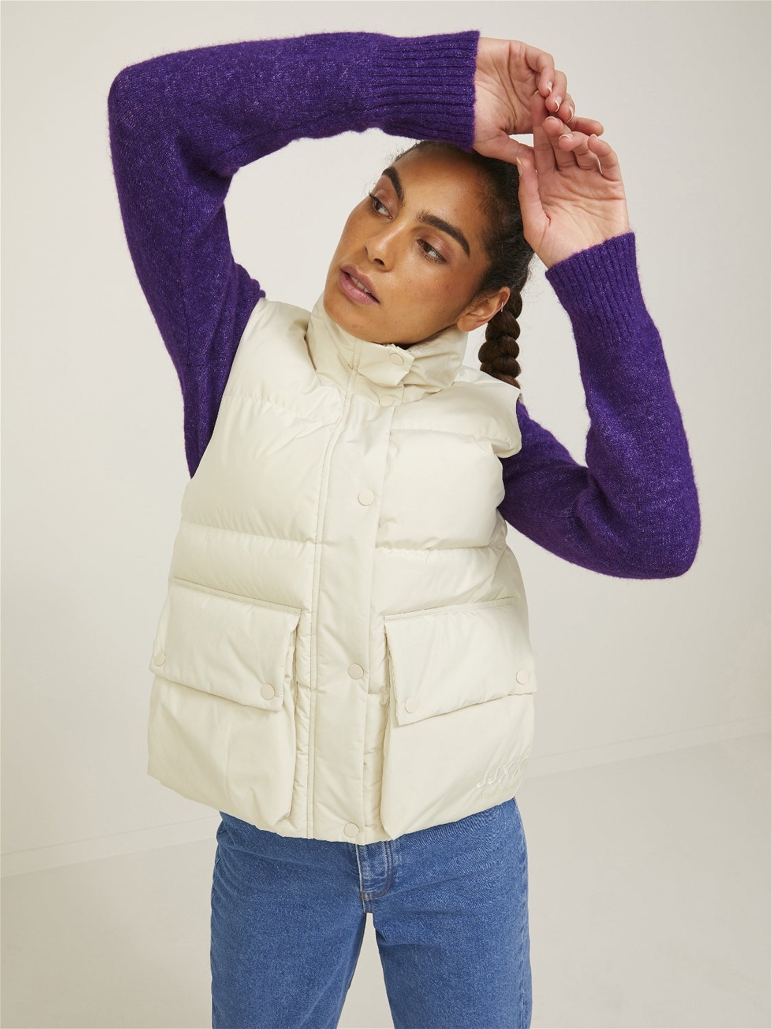 White puffer sales gilet