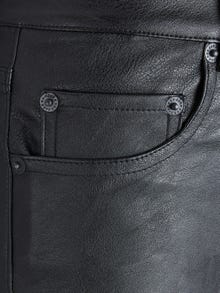 JJXX Παντελόνι Slim Fit Παντελόνι από συνθετικό δέρμα -Black - 12215327