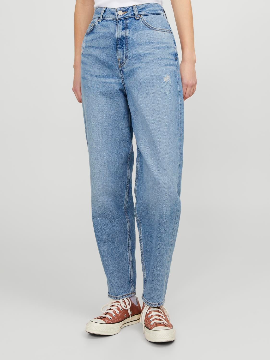 Mom High Waist Jeans Blue | NA-KD