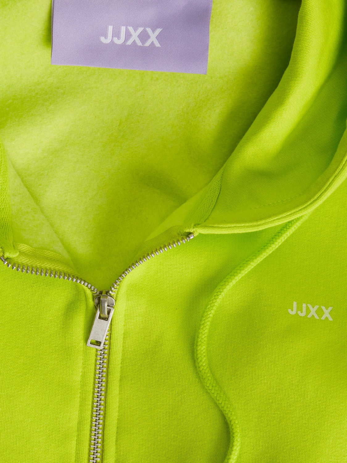 JJXX JXABBIE Bluza zapinana na zamek -Lime Punch - 12219609