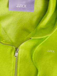 JJXX JXABBIE Zip Hoodie -Lime Punch - 12219609