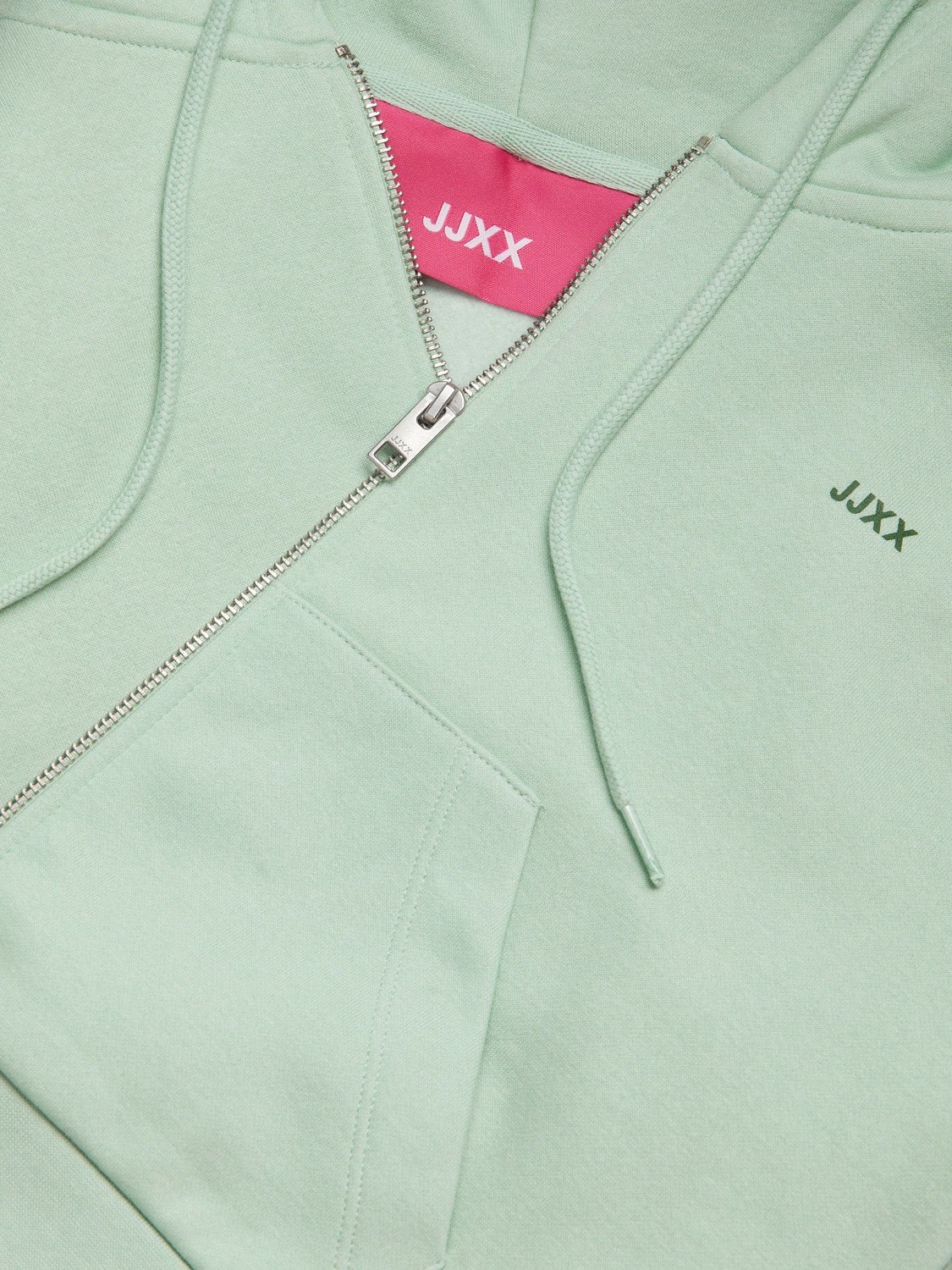 JJXX JXABBIE Bluza zapinana na zamek -Grayed Jade - 12219609