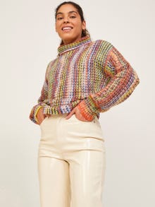 JJXX JXJJIE Sweter z dzianiny z okrągłym dekoltem -Dawn Pink - 12219661