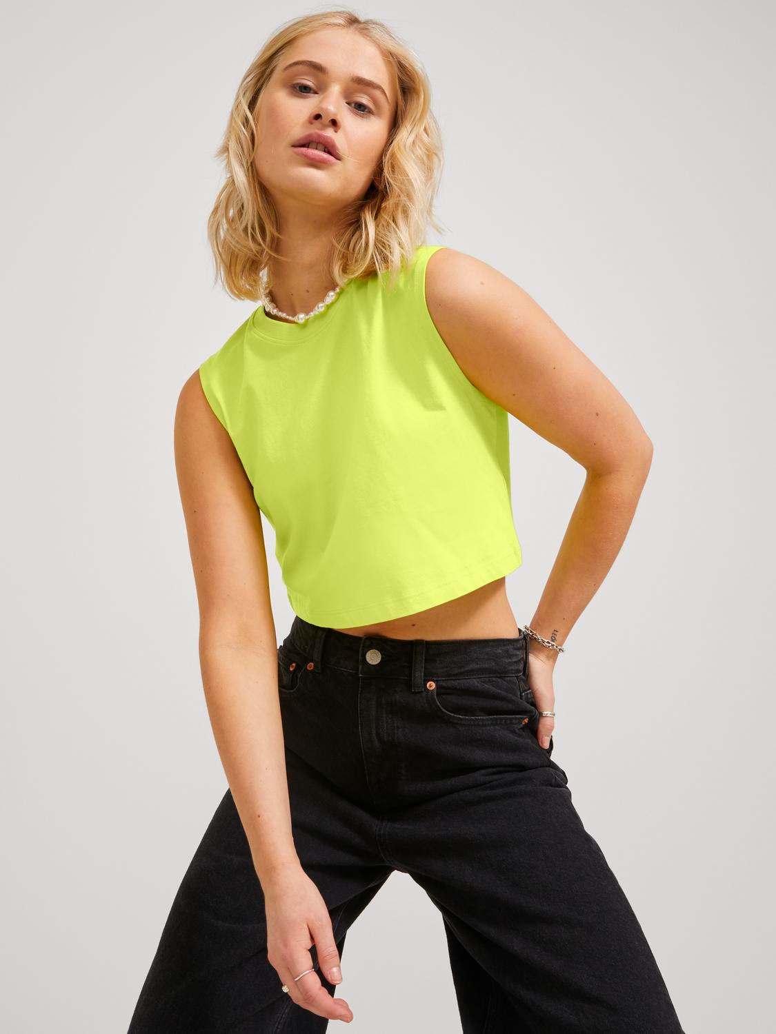 JJXX JXALVIRA T-skjorte -Lime Punch - 12224211