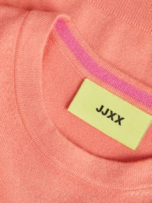 JJXX JXVALENTINA Crewneck Stickad tröja -Peach Echo  - 12224416