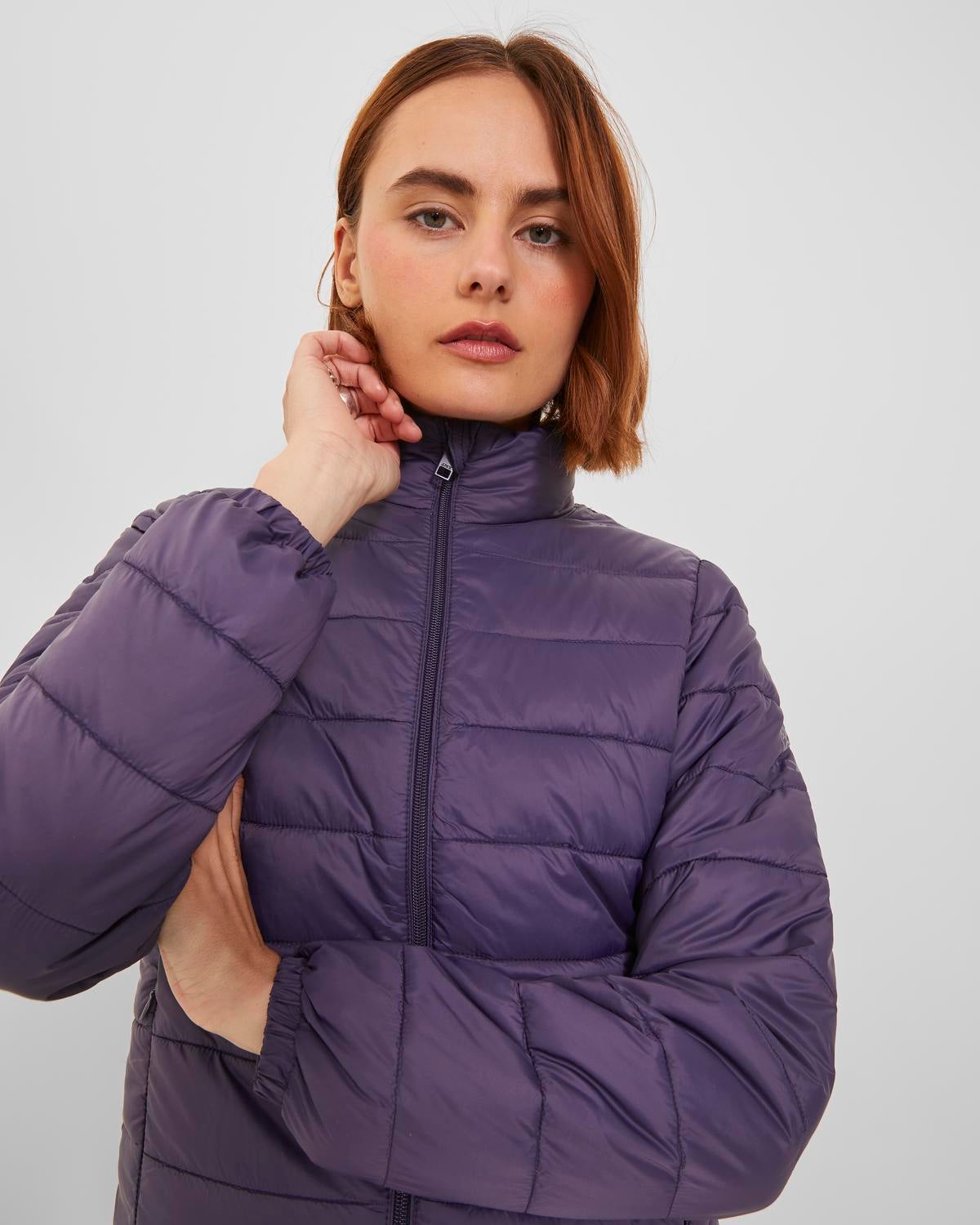 Light purple puffer on sale jacket