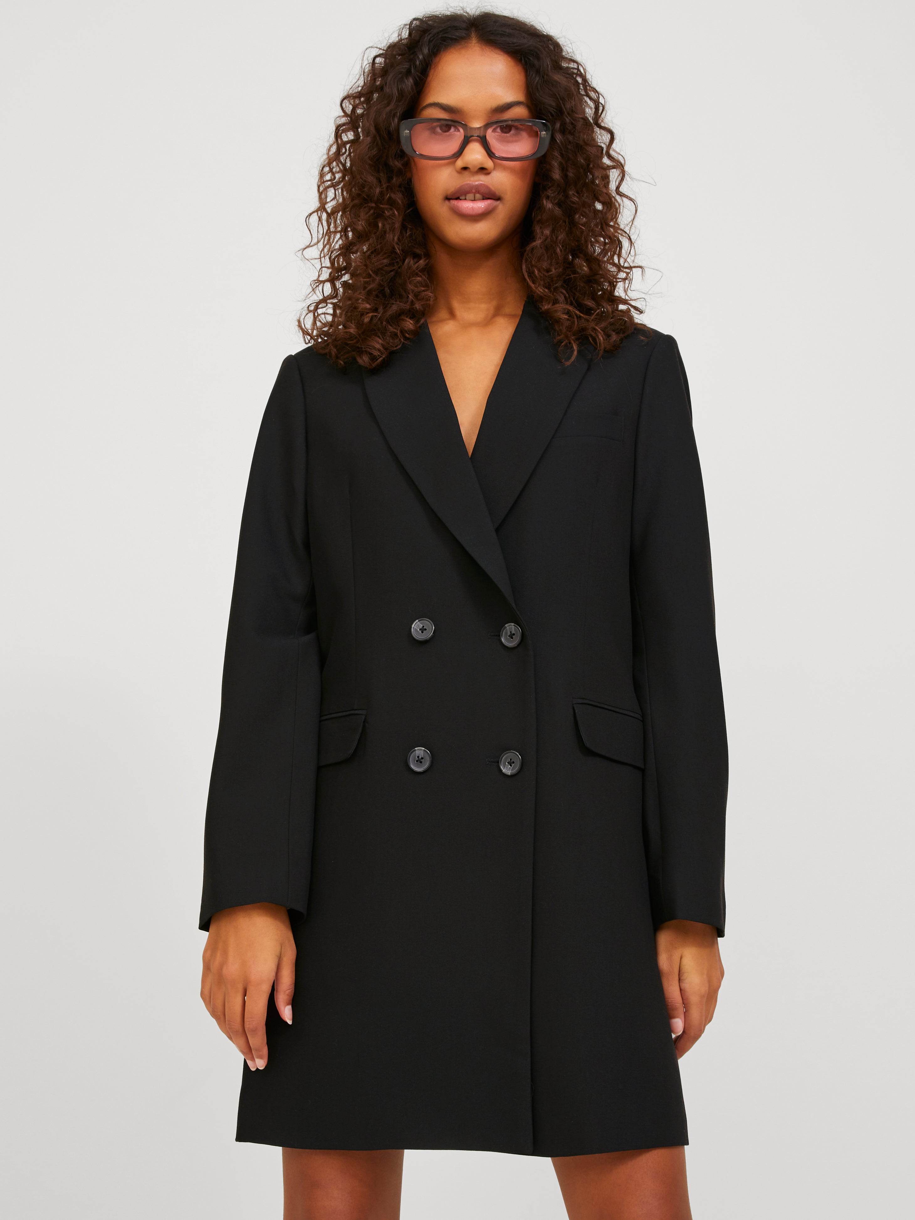 Jack and jones black cheap coat