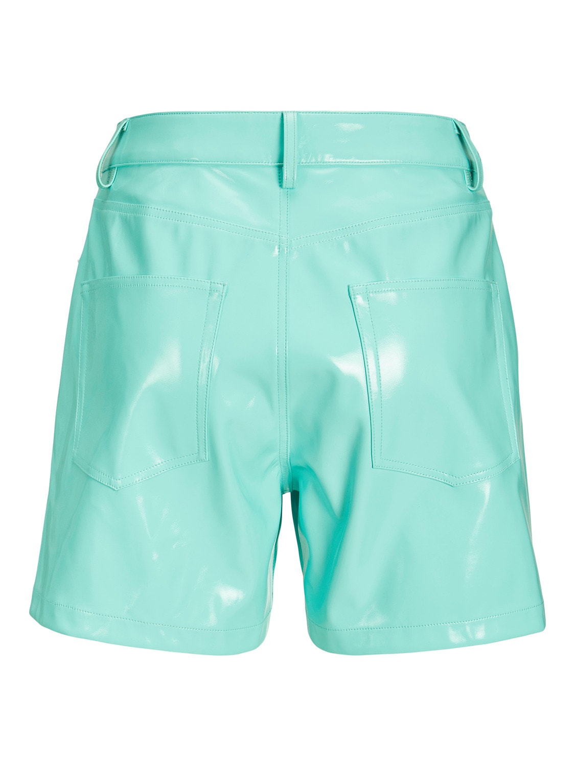JJXX JXKENYA Faux leather shorts -Aruba Blue - 12226251