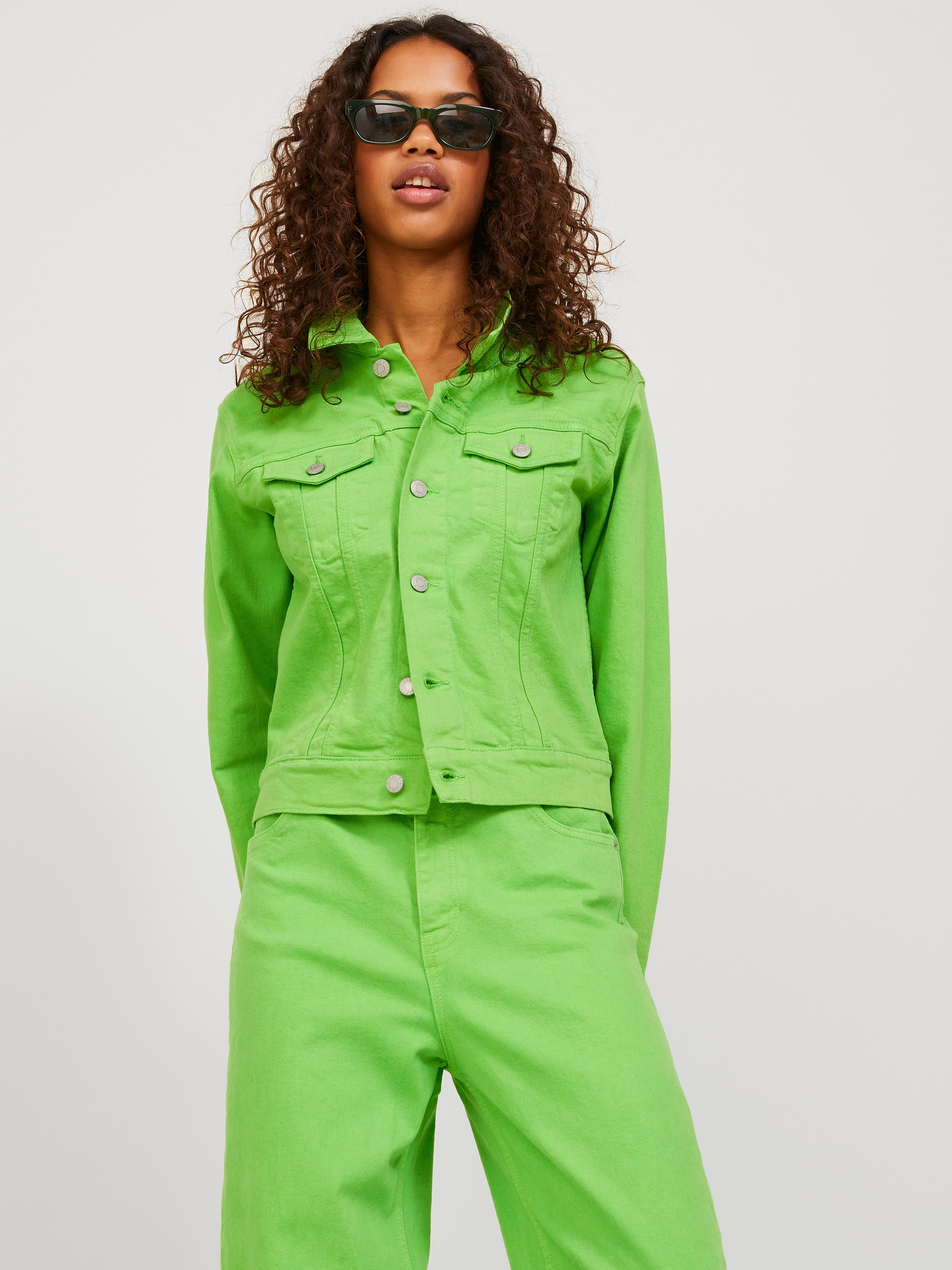 Aggregate 156+ dark green denim jacket womens super hot - dedaotaonec