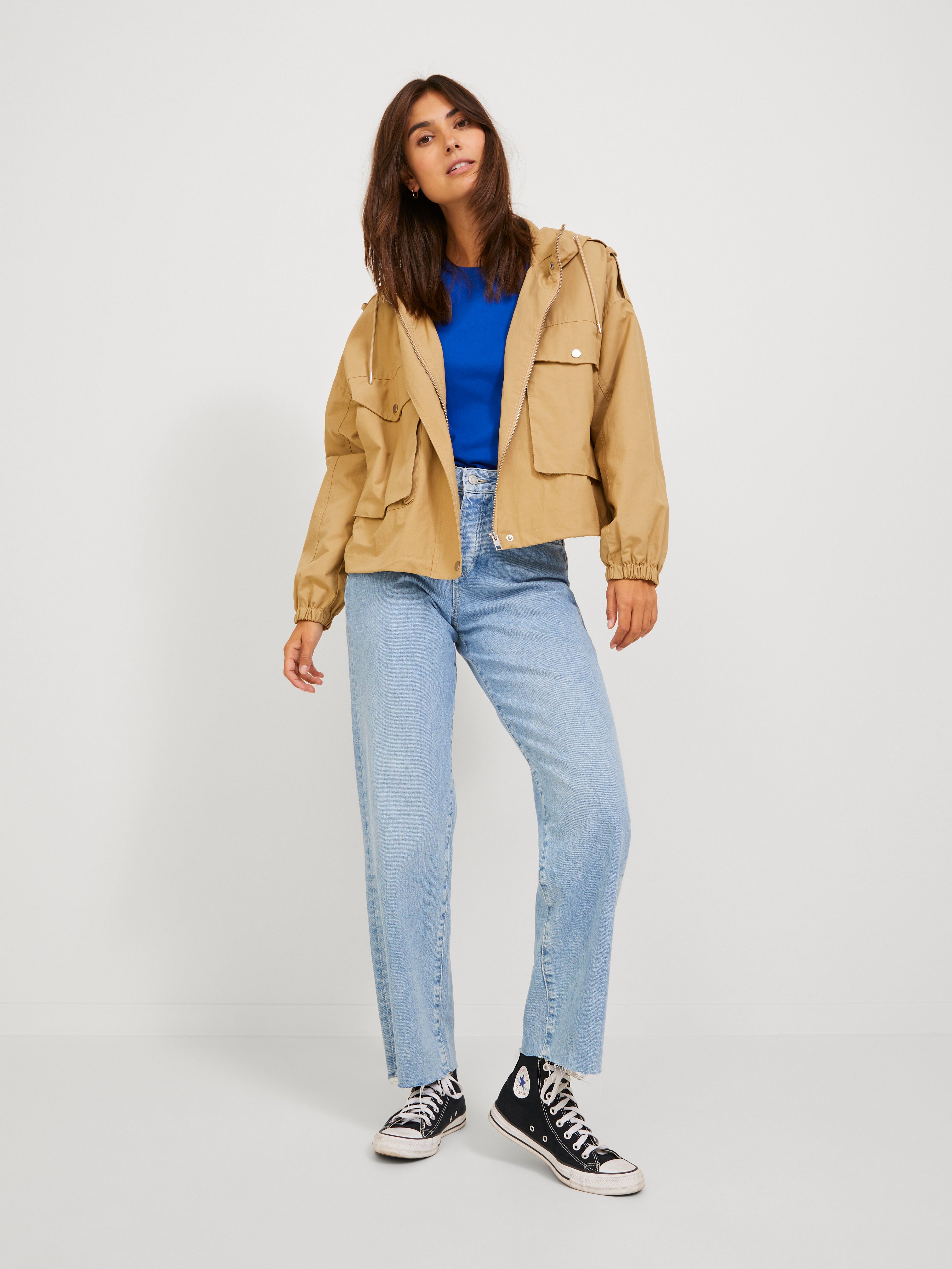 Beige utility clearance jacket