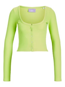 JJXX JXFUNNY Knitted cardigan -Lime Punch - 12229628