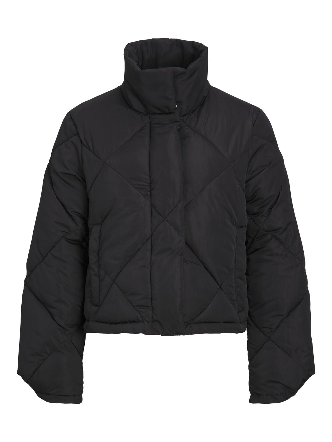 Topshop black quilted puffer on sale jacket