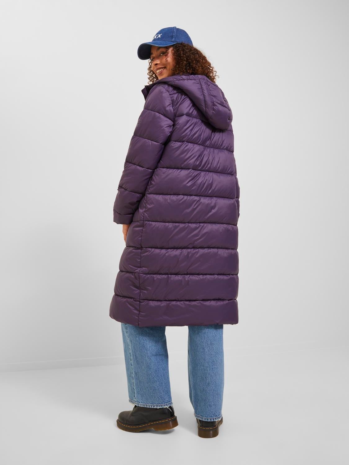 Dark purple outlet coat