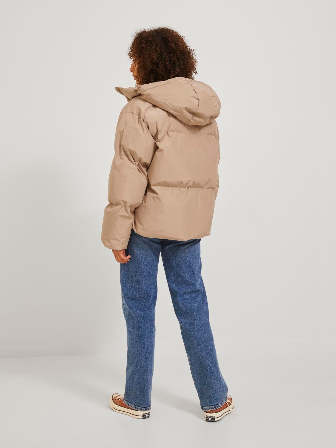 Missguided hooded outlet puffer jacket