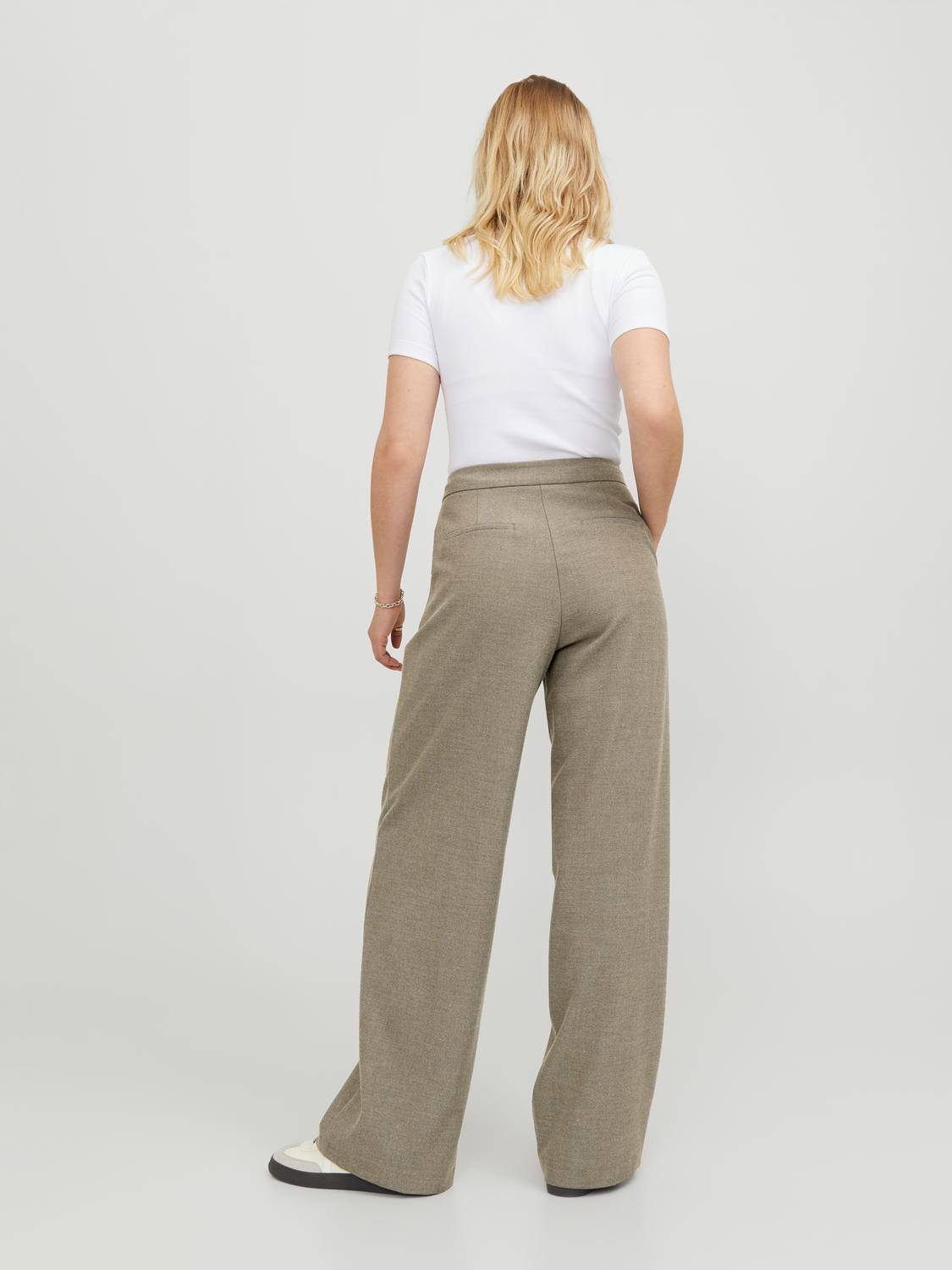 JXPIP Pantalones clásicos, Marrón claro