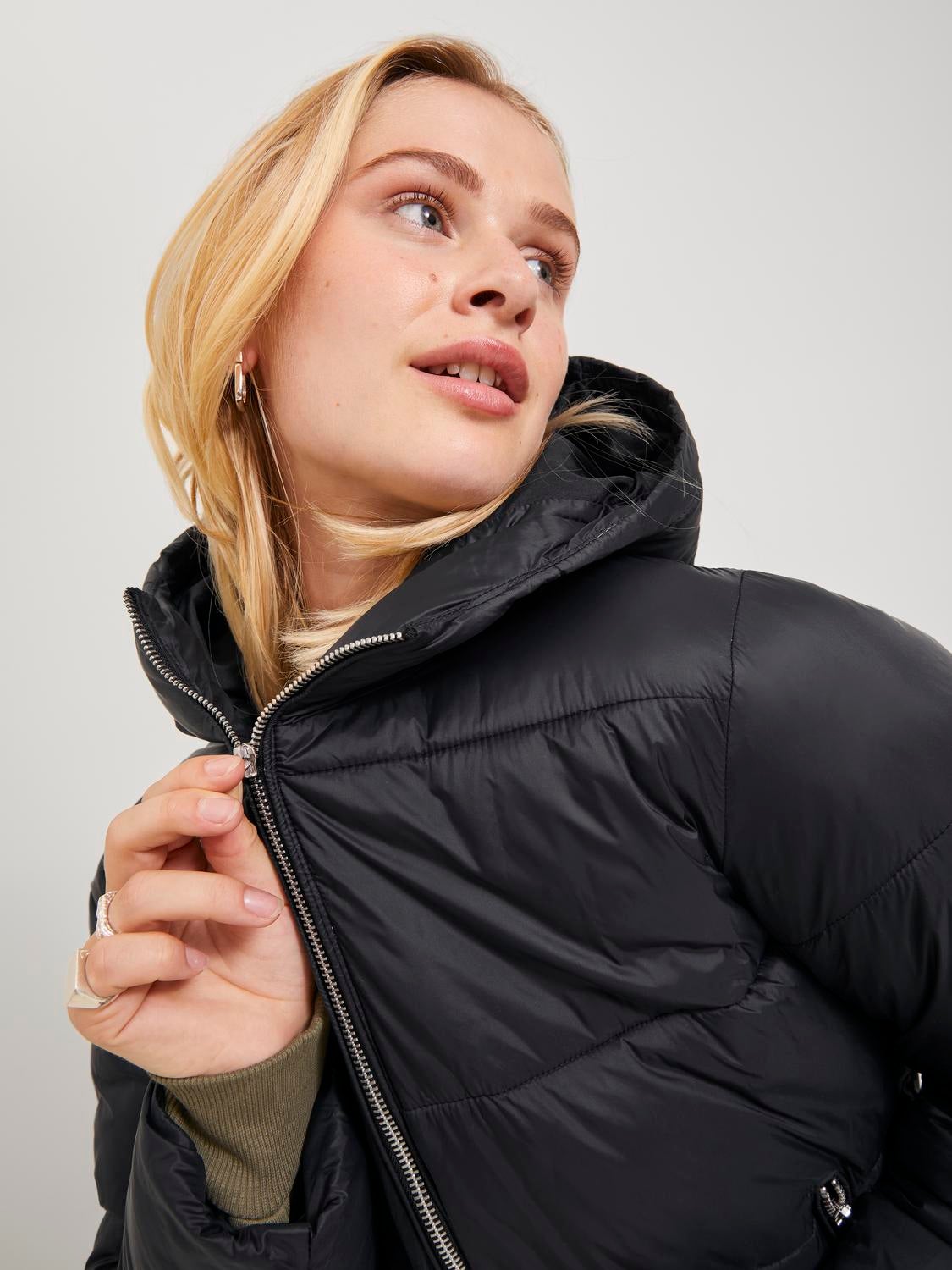 Jack and jones on sale black puffer jacket