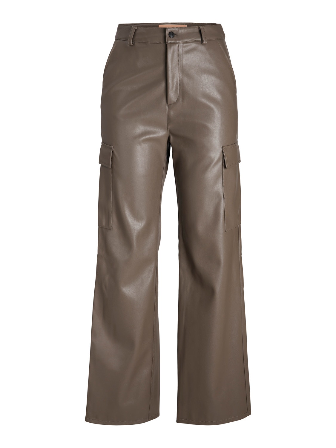 JJXX Παντελόνι Straight Fit Παντελόνι από συνθετικό δέρμα -Morel - 12238626
