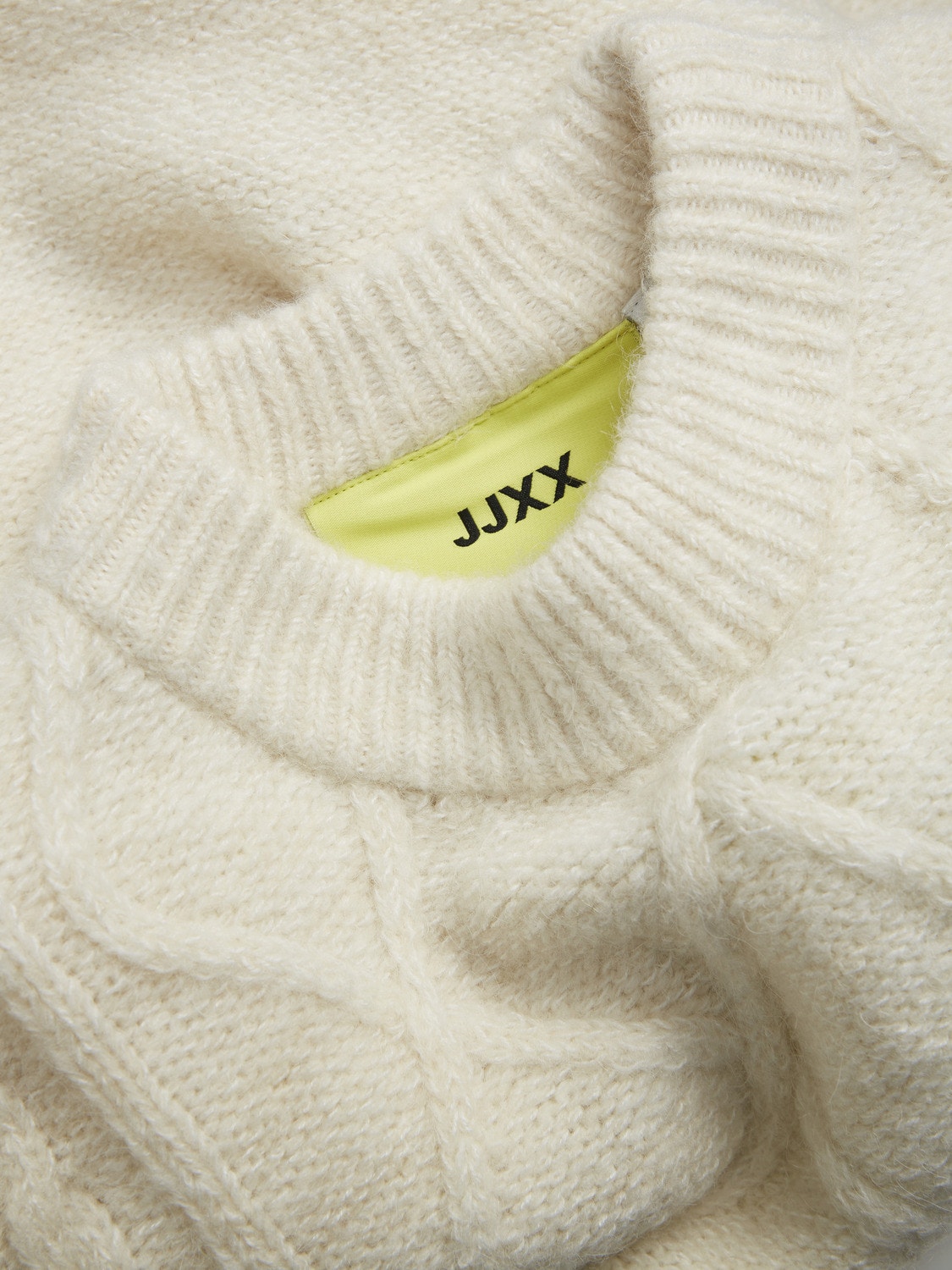 JJXX JXFRIGGA Meeskonnakaelusega džemper -Bone White - 12240715
