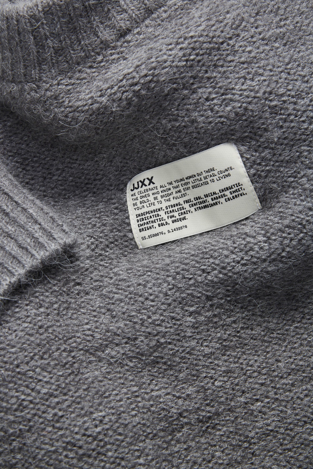 JJXX JXFRIGGA Crewneck Stickad tröja -Medium Grey Melange - 12240715