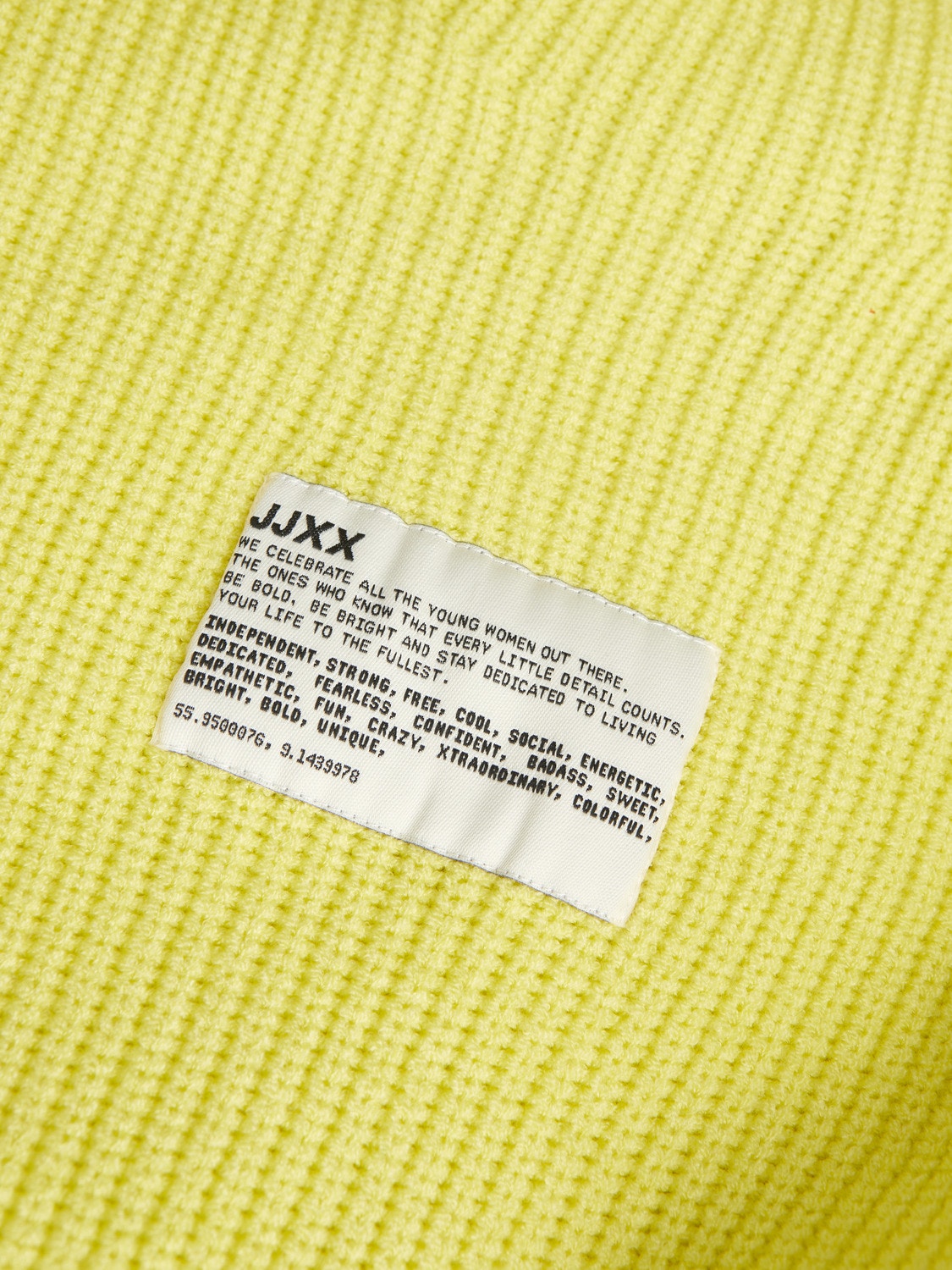 JJXX JXMAJA Meeskonnakaelusega džemper -Limeade - 12240720