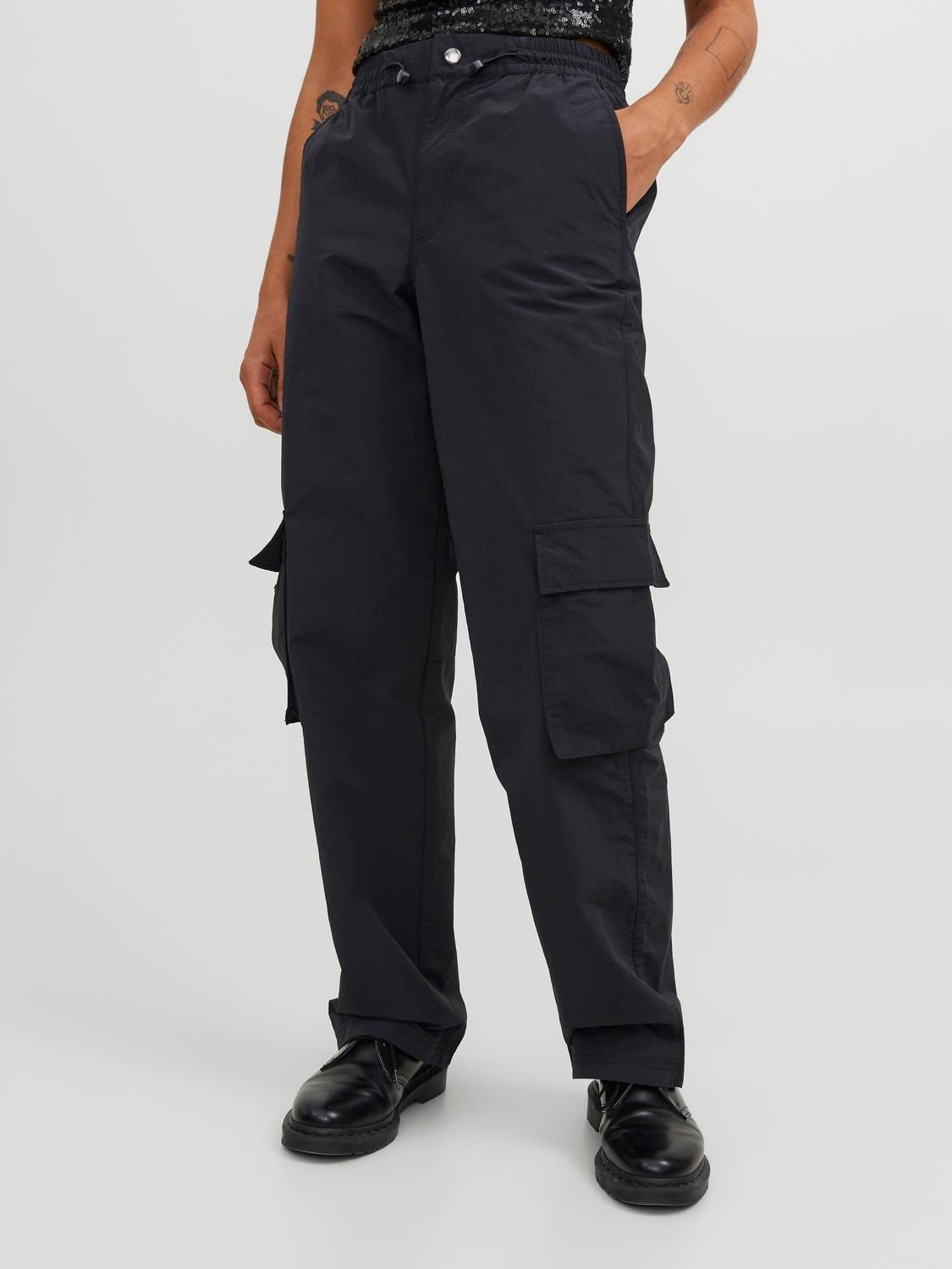 JJXX JXGABBY „Cargo“ stiliaus kelnės -Black - 12241089