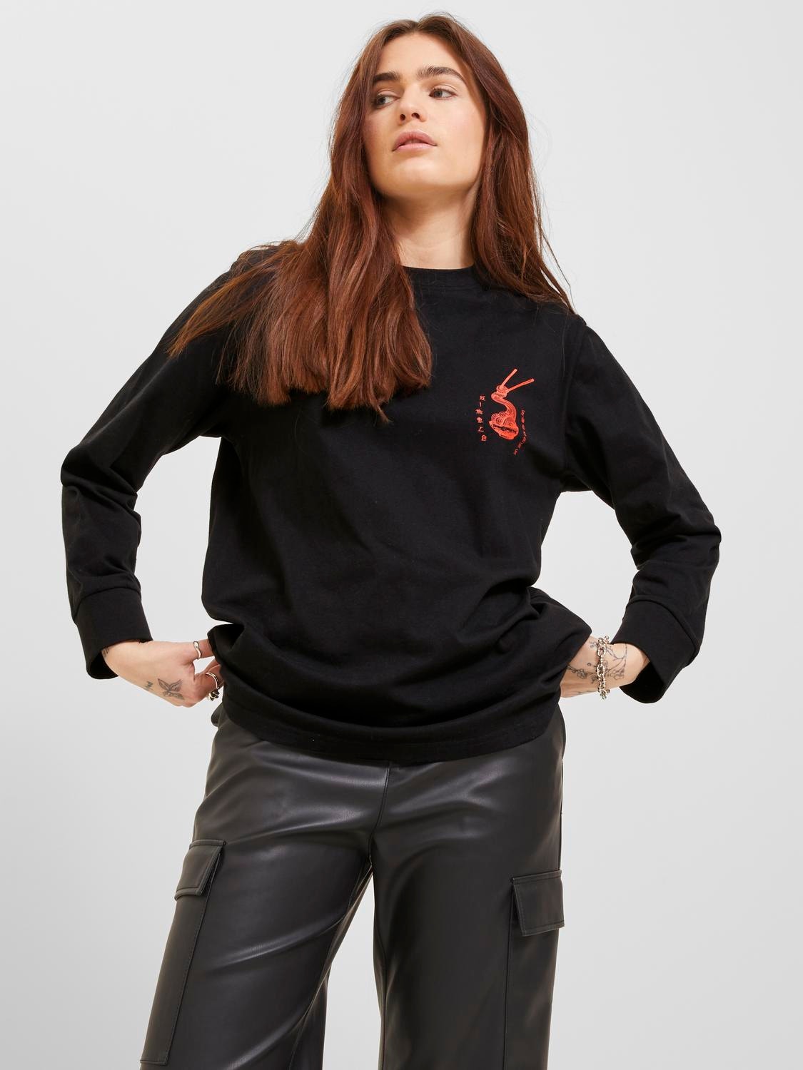 JJXX JXISLA Sweatshirt mit Rundhals -Black - 12241377