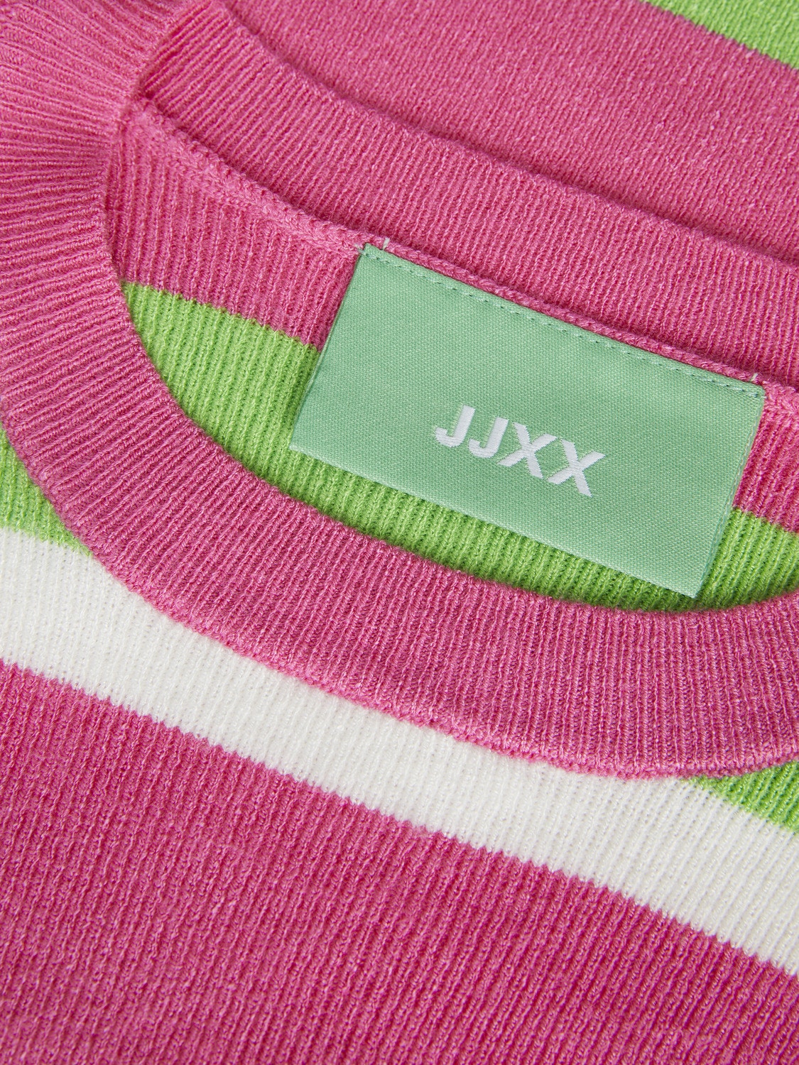JJXX JXVITTORIA Sweter z dzianiny z okrągłym dekoltem -White - 12243660