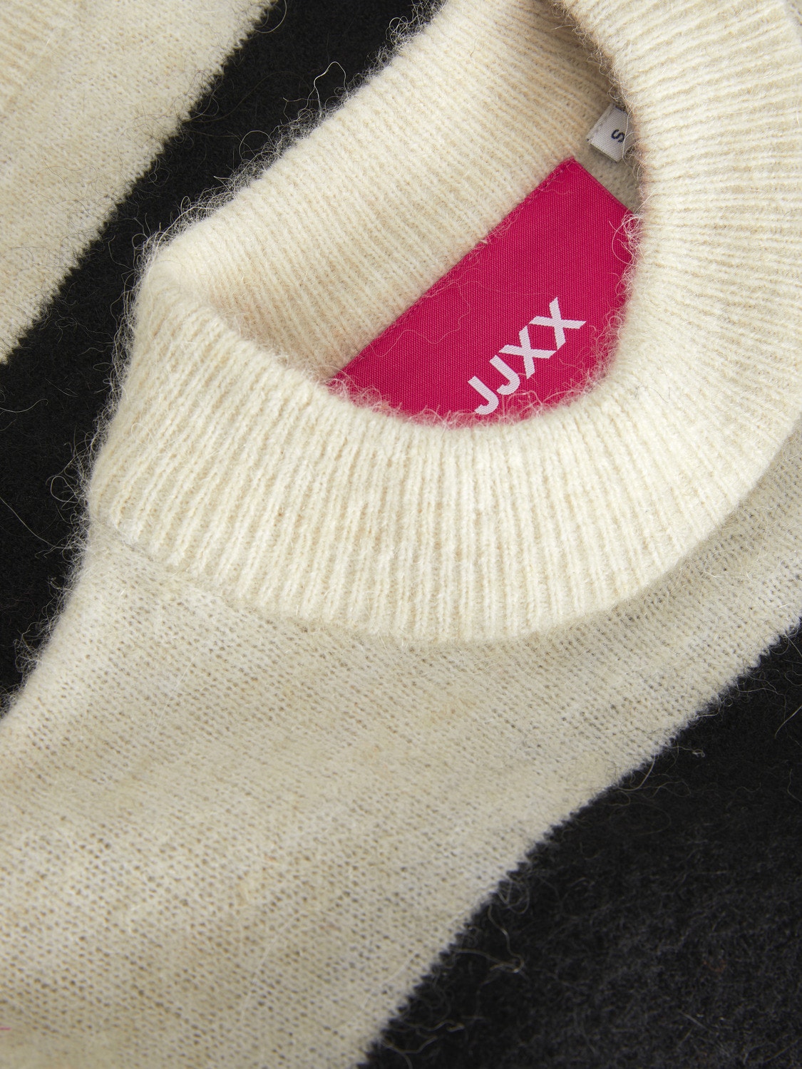JJXX JXCHICK Sweter z dzianiny z okrągłym dekoltem -Bone White - 12246493