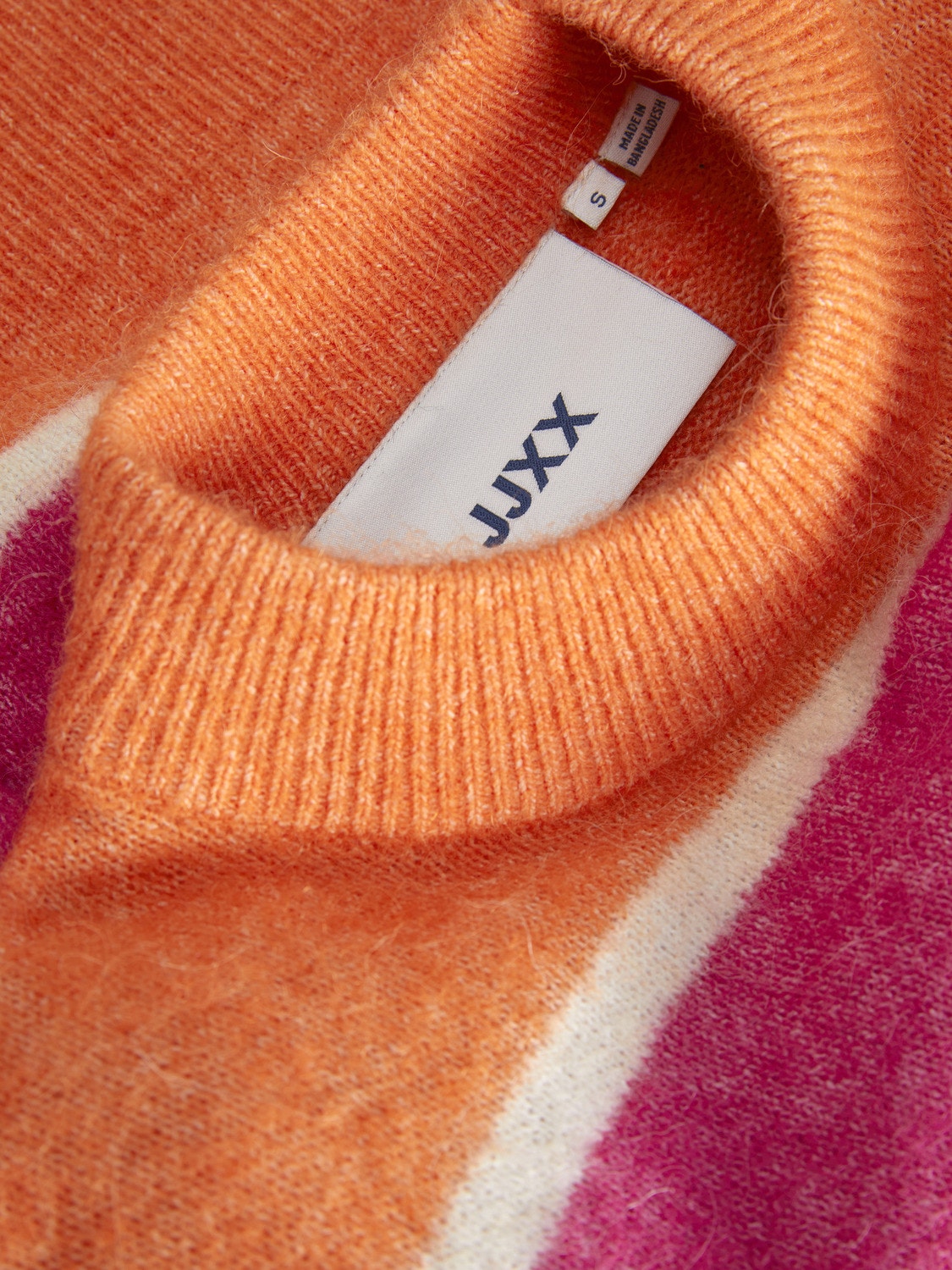 JJXX JXCHICK Crewneck Stickad tröja -Vibrant Orange - 12246493